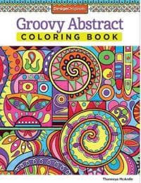Groovy Abstract Coloring Book