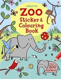 Zoo Sticker and Colouring Book