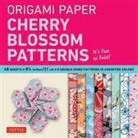 Origami Paper- Cherry Blossom Patterns Large 8 1/4" 48 sh
