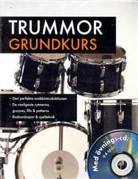 Trummor Grundkurs Med övnings-cd