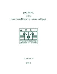 Journal of the American Research Center in Egypt, Volume 50 (2014)