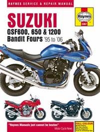 Suzuki GSF600, 650 & 1200 Bandit Fours (95 - 06) Haynes Repair Manual