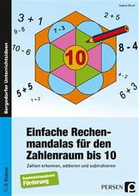 Einfache Rechenmandalas für den Zahlenraum bis 10