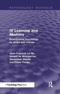 Experimental Psychology Its Scope and Method: Volume IV (Psychology Revivals)