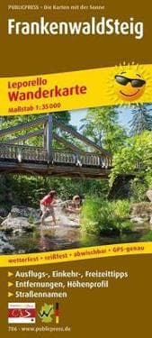 Frankenwaldsteig, hiking map 1:35,000
