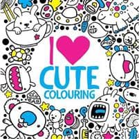 I Heart Cute Colouring