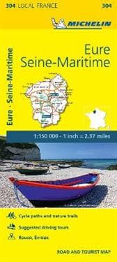 Eure, Seine-Maritime - Michelin Local Map 304