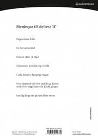 Dysartri - Meningar och texter - för bedömning av artikulation och prosodi