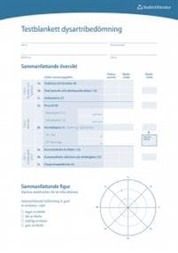 Dysartri - Testblankett (25-pack)
