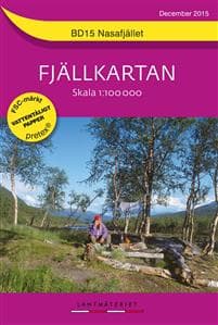 BD15 Nasafjället Fjällkartan : 1:100000