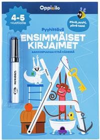 Pyyhittävä Ensimmäiset kirjaimet -puuhakirja 4-5 v