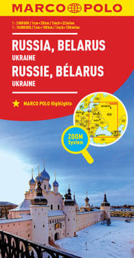 Russia and Belarus Marco Polo Map