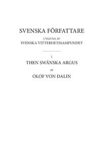 Then Swänska Argus. Tredje delen, Inledning och kommentar samt ordlista