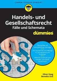 Handels- und Gesellschaftsrecht Falbearbeitung und Schemata für Dummies