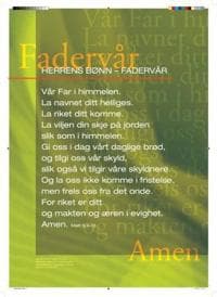 Fader vår. Herrens bønn. Plakat
