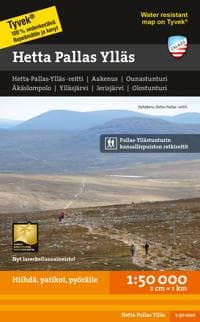 Hetta Pallas Ylläs tunturikartta 1:50 000
