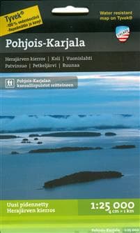 Pohjois-Karjala retkeilykartta 1:25 000