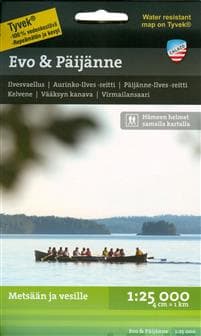 Evo & Päijänne retkeilykartta, 1:25 000