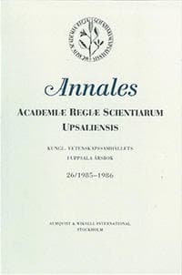 Kungl. Vetenskapssamhällets i Uppsala årsbok 26/1985-1986