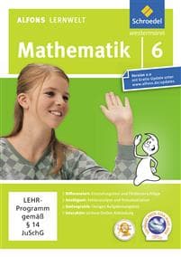 Alfons Lernwelt Lernsoftware Mathematik 6. DVD-ROM für Windows 7; Vista; XP und Mac