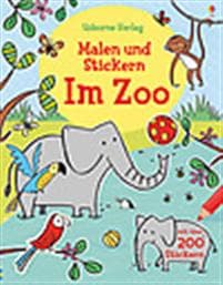 Malen und Stickern: Im Zoo