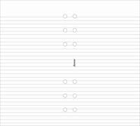 Filofax Personal white ruled notepaper refill