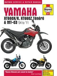 Yamaha XT660 & MT-03 (04 - 11) Haynes Repair Manual