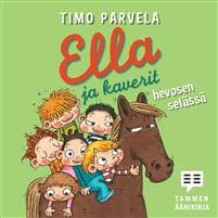 Ella ja kaverit hevosen selässä
