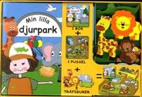 Min lilla djurpark (bok, pussel och figurer)