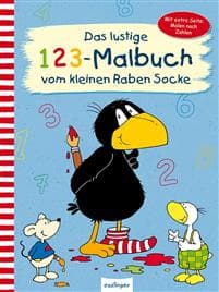 Der kleine Rabe Socke: Das lustige 1 2 3 - Malbuch vom kleinen Raben Socke