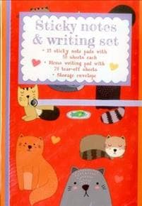 Sticky Notes and Writing Set: Cute Cats