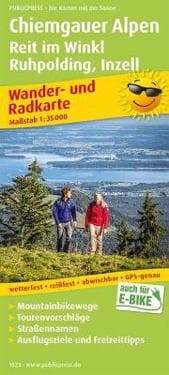 Chiemgau Alps, hiking and cycling map 1:35,000