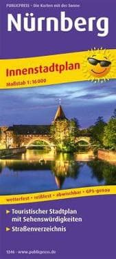 Nürnberg. Innenstadtplan 1:16 000