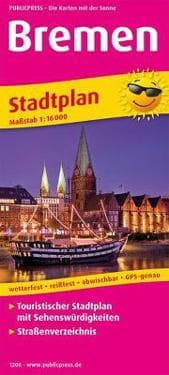 Bremen. Stadtplan 1:16 000