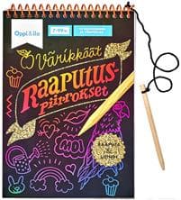 Värikkäät raaputuspiirrokset -puuhakirja 7-99 v