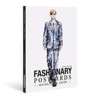 Fashionary Watercolor Postcards (Mens Figure Templates)