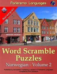 Parleremo Languages Word Scramble Puzzles Norwegian - Volume 2