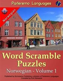 Parleremo Languages Word Scramble Puzzles Norwegian - Volume 1