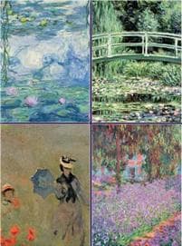 Set of Four Magnetic Notepads: Monet