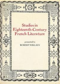 Studies in Eighteenth Century French Literature