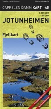 Jotunheimen; fjellkart