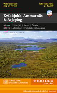 Kvikkjokk, Ammarnäs Arjeplog tunturikartta 1:100 000