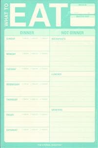 Knock Knock What to Eat Pad (Mint Green)