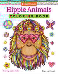 Hippie Animals Coloring Book