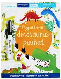 Pyyhittävät Dinosauruspuuhat -puuhakirja 4-6 v
