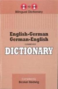 English-GermanGerman-English One-to-One Dictionary