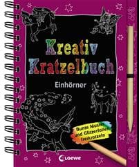 Kreativ-Kratzelbuch: Einhörner