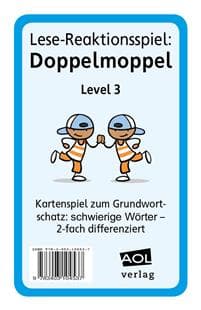 Lese-Reaktionsspiel: Doppelmoppel Level 3