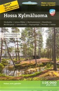 Hossa Kylmäluoma retkeilykartta 1:25 000