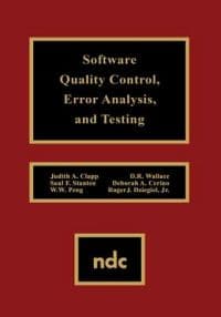 Software Quality Control, Error, Analysis